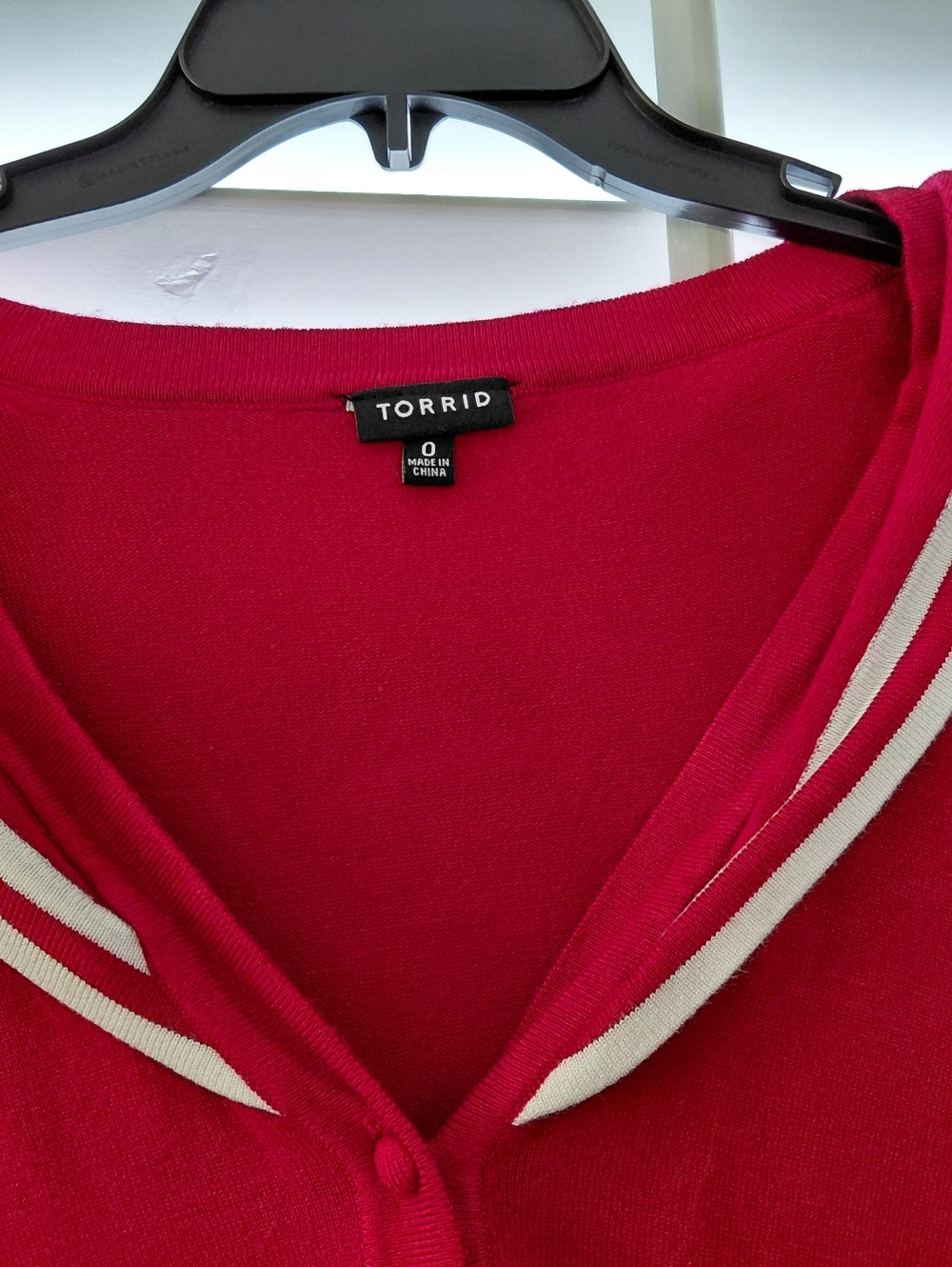 Torrid Red Knit Sailor-Collar Cardigan & Skirt Set - Picture 6 of 8